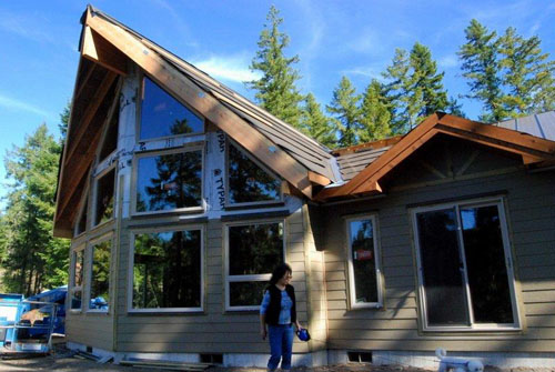 Dream Home Under Construction at Swift Lake Washington