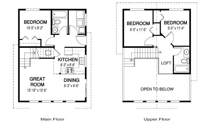Griffon small cabin floor-plan